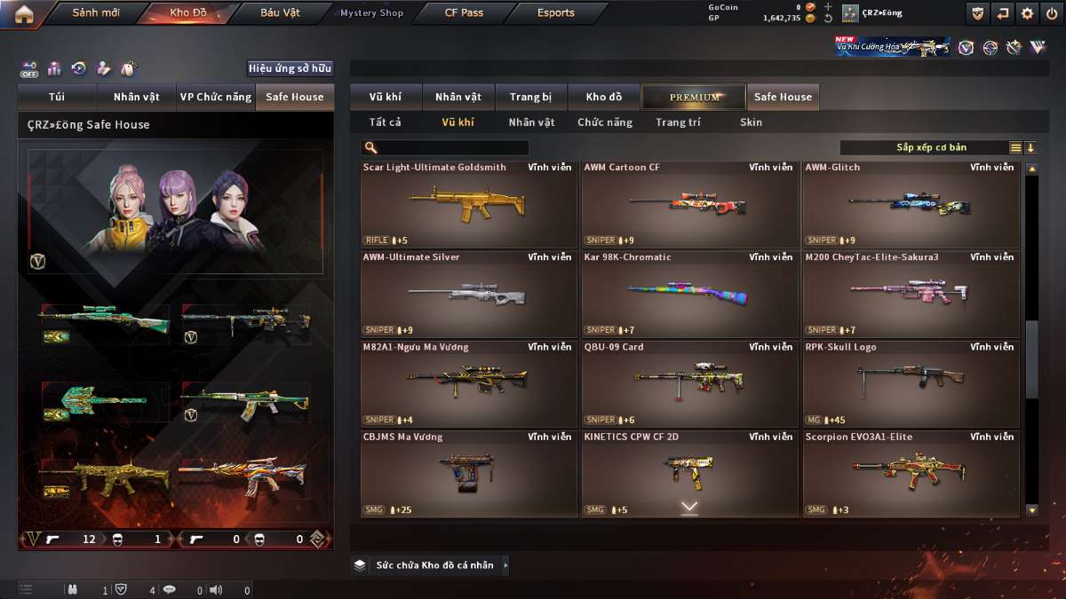 shop acc cf uy tin gia re